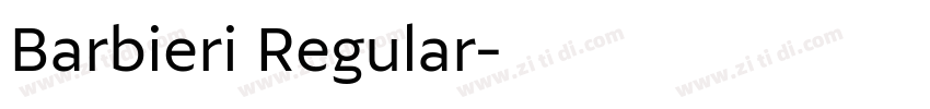 Barbieri Regular字体转换